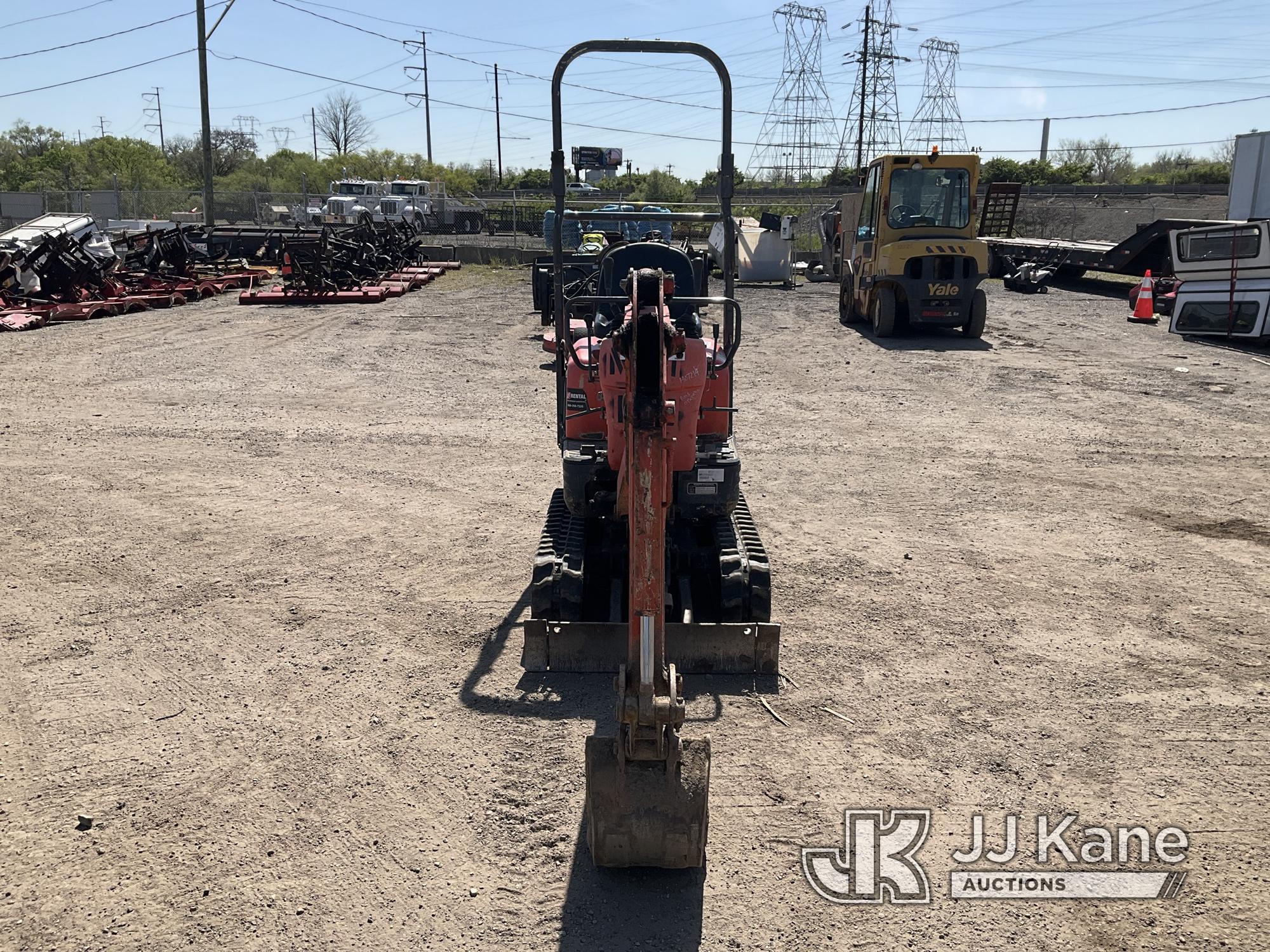 (Plymouth Meeting, PA) 2017 Kubota K008-3 Mini Hydraulic Excavator Runs & Operates