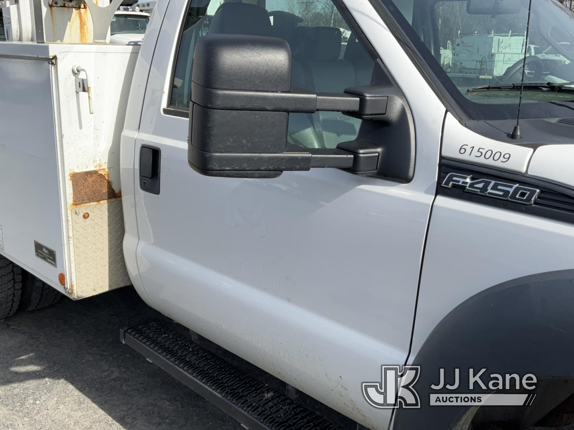 (Plains, PA) Altec AT200A, Telescopic Non-Insulated Bucket Truck mounted behind cab on 2015 Ford F45