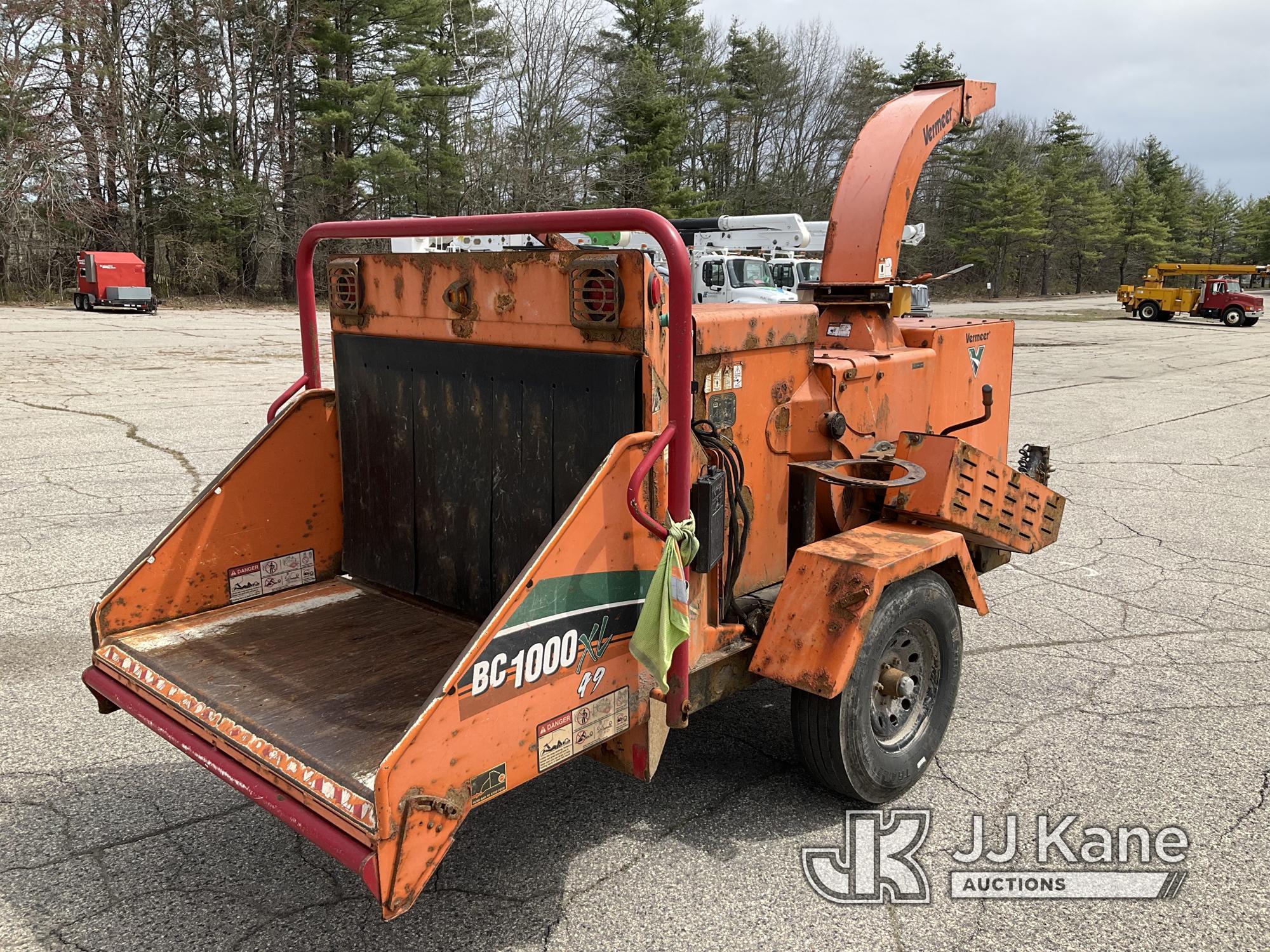 (Wells, ME) 2013 Vermeer BC1000XL Chipper (12in Drum) No Title) (Not Running, Condition Unknown, Bod