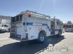 (Jurupa Valley, CA) 2000 Pierce Model Tilt Cab Fire Truck Runs & Moves, Does Not Have The Remote To
