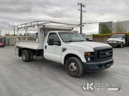 (Jurupa Valley, CA) 2008 Ford F-350 SD Dump Truck Engine Runs, Steering Pulls To The Right When Driv