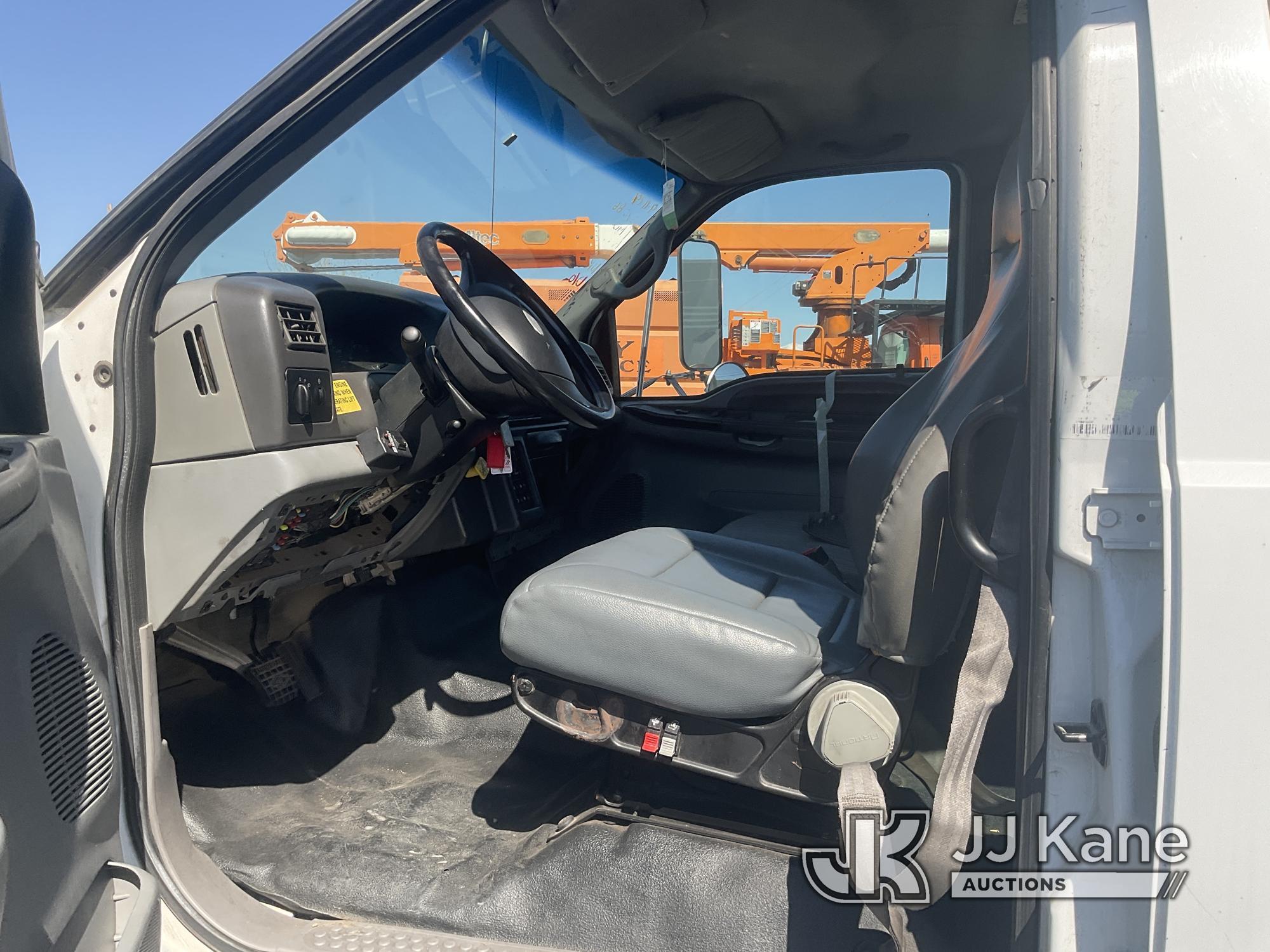 (Jurupa Valley, CA) 2007 Ford F650 Crew Cab Van Body Truck Not Running, Condition Unknown) (Has Elec