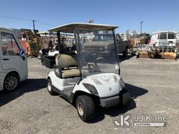 (Jurupa Valley, CA) 2011 Yamaha Golf Cart Not Running, True Hours Unknown, Has Torn Seat