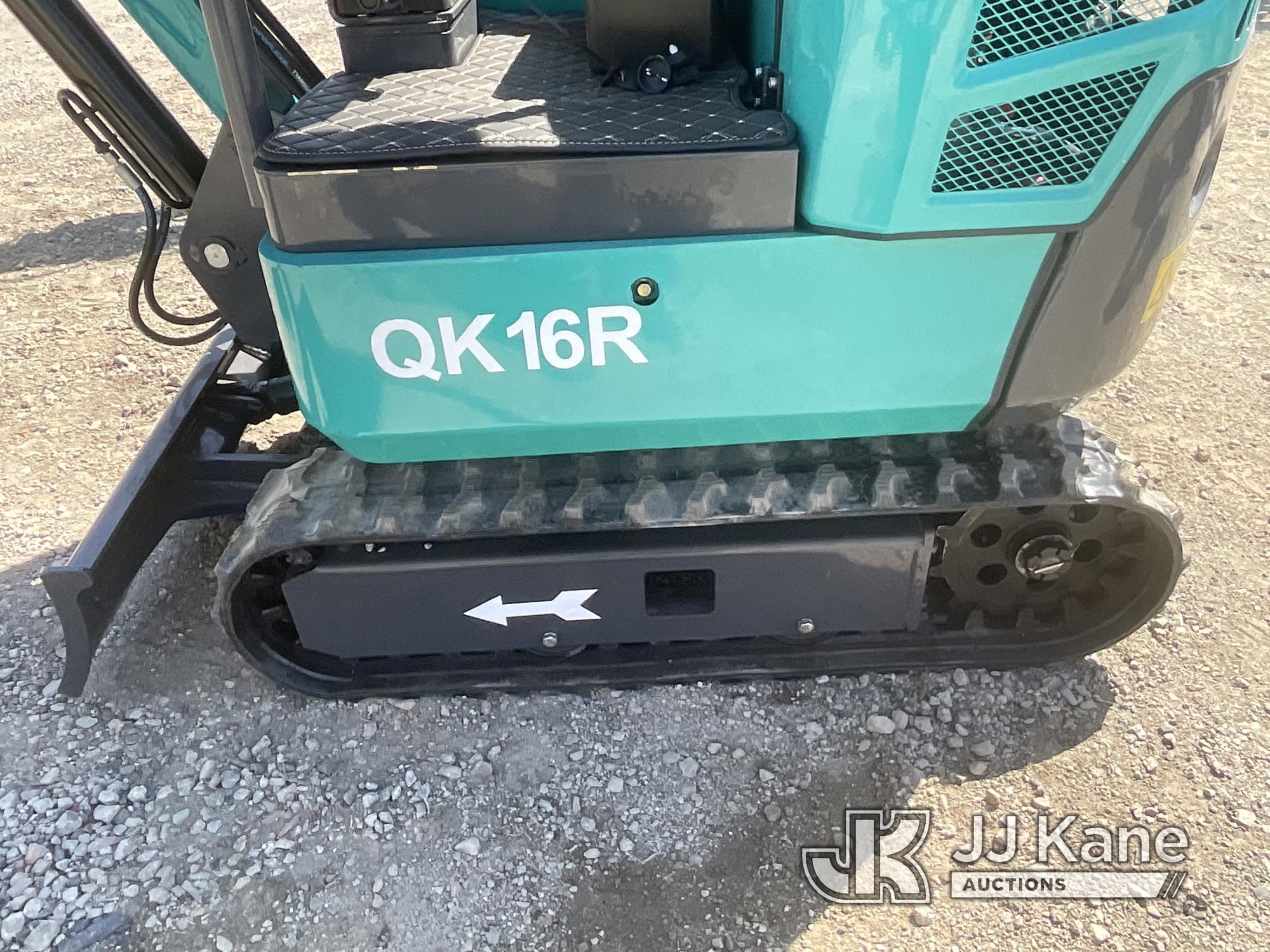 (Jurupa Valley, CA) 2024 AGT QK16R Mini Hydraulic Excavator, bkt, ripper, 2 ft 8 in. stick, aux hyd,