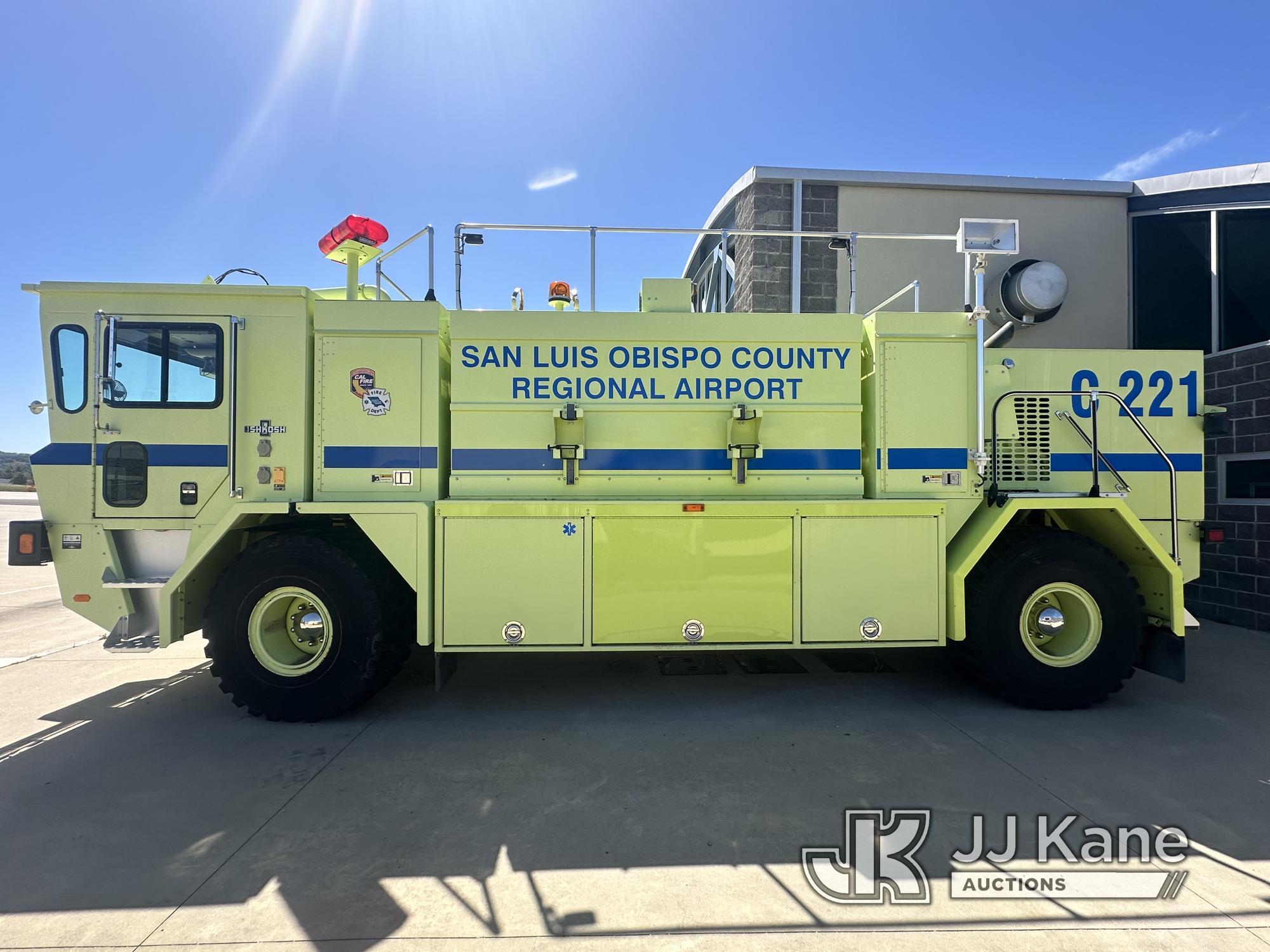 (San Luis Obispo, CA) 1996 Oshkosh 4x4 ARFF Low Tilt T1500 Power Guard 8KW Diesel Generator, 210 Gal