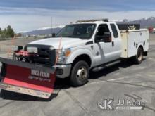 (Salt Lake City, UT) 2015 Ford F350 4x4 Service Truck Runs & Moves) (Rust