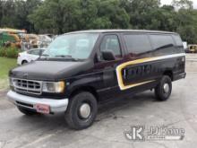 1999 Ford E350 Passenger Van, Municipal Owned Jump to Start, Runs, Moves) (Check Engine Light On, Mi