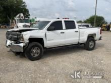 2017 Chevrolet Silverado 2500HD 4x4 Crew-Cab Pickup Truck Not Running & Condition Unknown) (Wrecked,