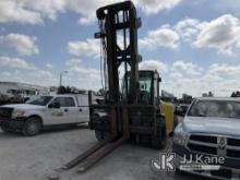 2015 Hyster H300HD2 Rough Terrain Forklift Not Running, Condition Unknown, Bad Ignition Switch, Body