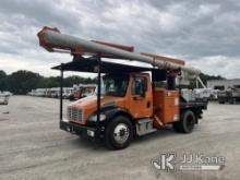 Altec LRV-57, Over-Center Bucket Truck rear mounted on 2011 Freightliner M2 106 Flatbed Truck Not Ru