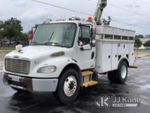 Altec L42A, Over-Center Bucket Truck mounted behind cab on 2012 Freightliner M2 106 Utility Truck Ru