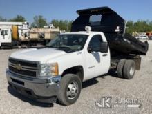 2012 Chevrolet Silverado 3500HD 4x4 Dump Truck Runs, Moves & Dump Operates) (Check Engine Light On, 