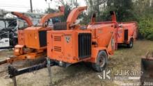 2014 Vermeer BC1000XL Chipper (12in Drum) Not Running, Condition Unknown) (Ignition Replaced) (Selle