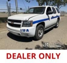 2013 Chevrolet Tahoe Police Package 4x4 4-Door Sport Utility Vehicle Runs & Moves, Loses Power While