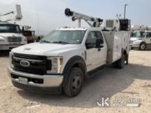 (Odessa, TX) 2019 Ford F550 4x4 Mechanics Service Truck Runs & Moves, PTO Engages, Outriggers Operat