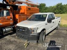 2017 Ford F150 4x4 Extended-Cab Pickup Truck Not Running, Condition Unknown, Parts Missing, Minor Bo