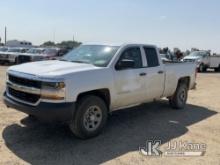 2016 Chevrolet Silverado 1500 4x4 Extended-Cab Pickup Truck Runs, Moves, Engine Light, Cracked Winds