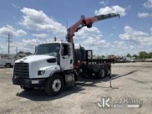 Fassi F175A, Hydraulic Knuckle Boom Crane mounted behind cab on 2014 Freightliner 114SD Stake Truck 