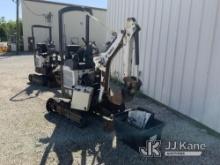 (Fort Wayne, IN) 2016 Bobcat 418A Mini Hydraulic Excavator Not Running, Condition Unknown, Missing P