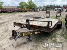 2010 Kaufman Trailers T/A Tagalong Equipment Trailer Rust) (Holes In Wheel Wells) (One Tire Needs Ai