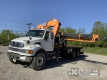 (Fort Wayne, IN) Effer 335/6S, Hydraulic Knuckle Boom Crane mounted behind cab on 2002 Sterling M850