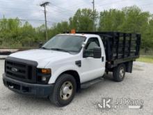 2008 Ford F350 Flatbed Truck Runs & Moves