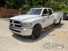 (Paoli, IN) 2014 RAM 3500 4x4 Crew-Cab Service Truck Runs & Moves) (Check Engine Light On, Body/Rust