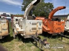 2015 Vermeer BC1000XL Chipper (12in Drum) No Title, Runs, Clutch Engages, No Key