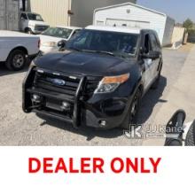2015 Ford Explorer AWD Police Interceptor Sport Utility Vehicle Runs & Moves, Paint Damage, Has Open
