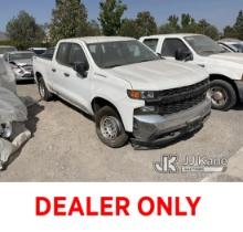 2020 Chevrolet Silverado 1500 Extended-Cab Pickup Truck Engine Runs, Front End Damage, Cannot Be Dri