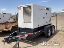 (Imperial, CA) 2011 Multiquip DCA-125USI Enclosed Portable Generator, Trailer Mounted Runs
