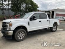 (Charlotte, NC) 2022 Ford F250 4x4 Crew-Cab Pickup Truck Wrecked) (Runs) (Does Not Move, Body Damage