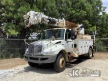 (Villa Rica, GA) Altec DM47TR, Digger Derrick rear mounted on 2009 International 4300 Utility Truck