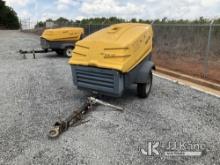 2016 Atlas Copco 185 Air Compressor, Trailer Mounted Not Running , Condition Unknown