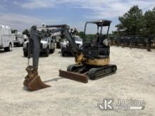 (Villa Rica, GA) 2014 John Deere 27D Mini Hydraulic Excavator Runs, Moves & Operates) (Hyd Leak, Bod