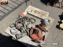 Pallet With Irrigation Reel & Miscellaneous parts. (Used) NOTE: This unit is being sold AS IS/WHERE 