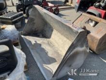 Forklift Attachment Bucket (Used) NOTE: This unit is being sold AS IS/WHERE IS via Timed Auction and