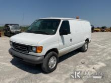2007 Ford E350 Cargo Van Runs & Moves).  (Minor Nick In Windshield,  Some Rust & Minor Body Damage N