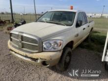 2008 Dodge RAM 3500 Extended-Cab Pickup Truck Not Running, Condition Unknown) (Key Stuck In Ignition