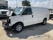 2015 Chevrolet Express G2500 Cargo Van Not Running & Condition Unknown) (Wrecked, Air Bags Deployed,