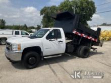 (South Beloit, IL) 2011 Chevrolet Silverado 3500HD 4x4 Dump Truck Runs, Moves, Dump Operates