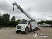Altec D4060A-TR, Digger Derrick rear mounted on 2012 Freightliner M2 106 Utility Truck Runs, Moves, 