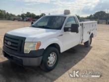 2010 Ford F150 Service Truck Runs & Moves, Jump to Start, Run Rough, Check Engine Light On, Seat Dam