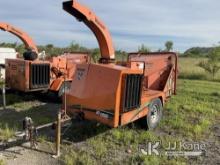 2009 Vermeer BC1000XL Chipper (12in Drum) No Title) (Runs) (Does Not Operate, Missing Parts, Conditi