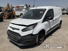 2017 Ford Transit Connect Cargo Van Runs, Moves, Front End Damage, Check Engine Light Is On