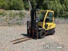 (Shrewsbury, MA) 2013 Hyster H60FT Rubber Tired Forklift Runs, Moves & Operates