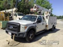 Altec AT37-G, Articulating & Telescopic Bucket mounted on 2011 Ford F550 Service Truck Not Running, 