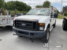 2008 Ford F350 4x4 Extended-Cab Pickup Truck Engine Apart, Missing Parts, No Battery, Not Running, C