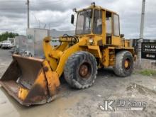 (Rome, NY) 1985 Trojan 1500Z Articulating Wheel Loader Not Running, Condition Unknown, Rust Damage,