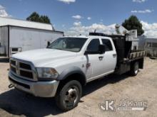 2012 Dodge Ram 5500 4x4 Crew-Cab Flatbed/Service Truck Runs & Moves